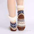 Femmes Thermal Fluffy Home Lounge Cute Slipper chaussettes